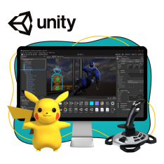 Мир игр на Unity 2D на популярном движке + AI-помощники - КИБЕРшкола программирования для детей, компьютерные курсы для школьников, начинающих и подростков - KIBERone г. Лабинск