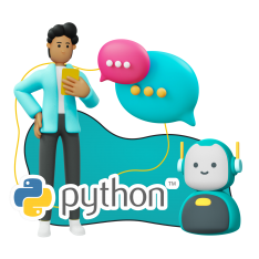 Умный чат-бот на Python - КИБЕРшкола программирования для детей, компьютерные курсы для школьников, начинающих и подростков - KIBERone г. Лабинск