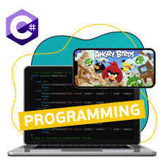 Программирование на C#. Удивительный мир 2D-игр - КИБЕРшкола программирования для детей, компьютерные курсы для школьников, начинающих и подростков - KIBERone г. Лабинск